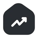 Home Trend Up SVG Icon